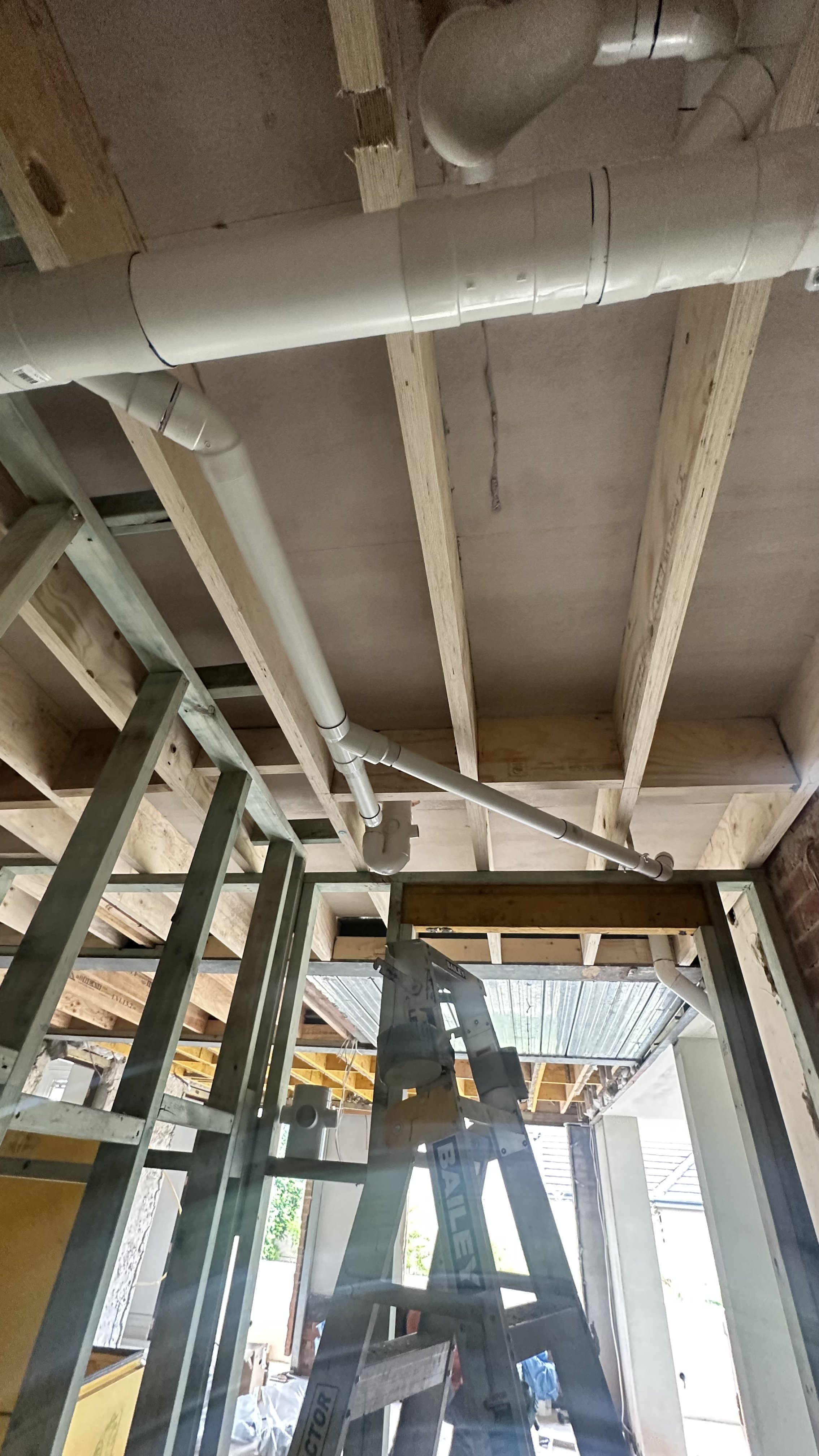 Detailed plumbing work
